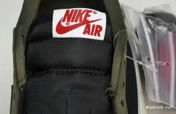 Low Travis Jordan OLIVE OG Scott BLACK Air 1 x 0624